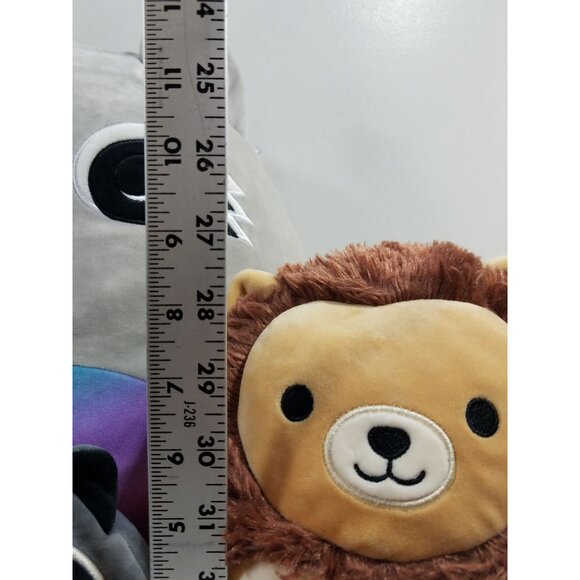 Squishmallows lot of 4 Kaldette Pink Panda Randy Max Raccoon Francis Lion Plush - Picture 14 of 14